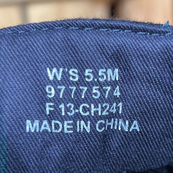 Sperry Biscayne Navy Green Plaid Patent Leather Boat Shoe Sneaker Women Size 5.5 - Picture 11 of 11